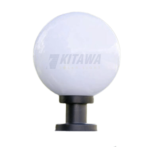 Chi tiết thân đèn và tấm pin trên đỉnh mẫu đèn trụ cổng năng lượng mặt trời SV633