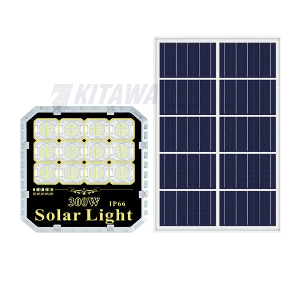 [300W] Đèn pha năng lượng mặt trời 300W Kitawa DP7300