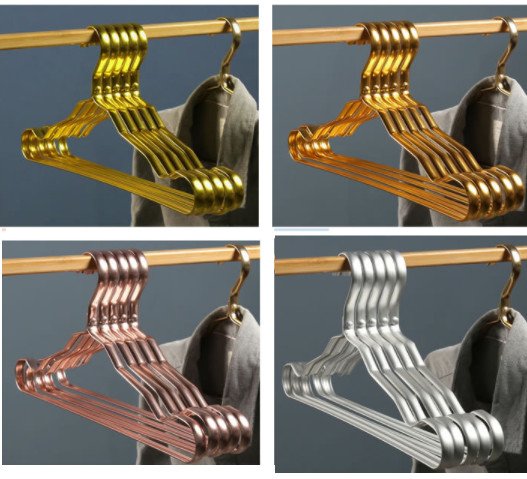 Móc ao nữ nhôm đơn dẹt