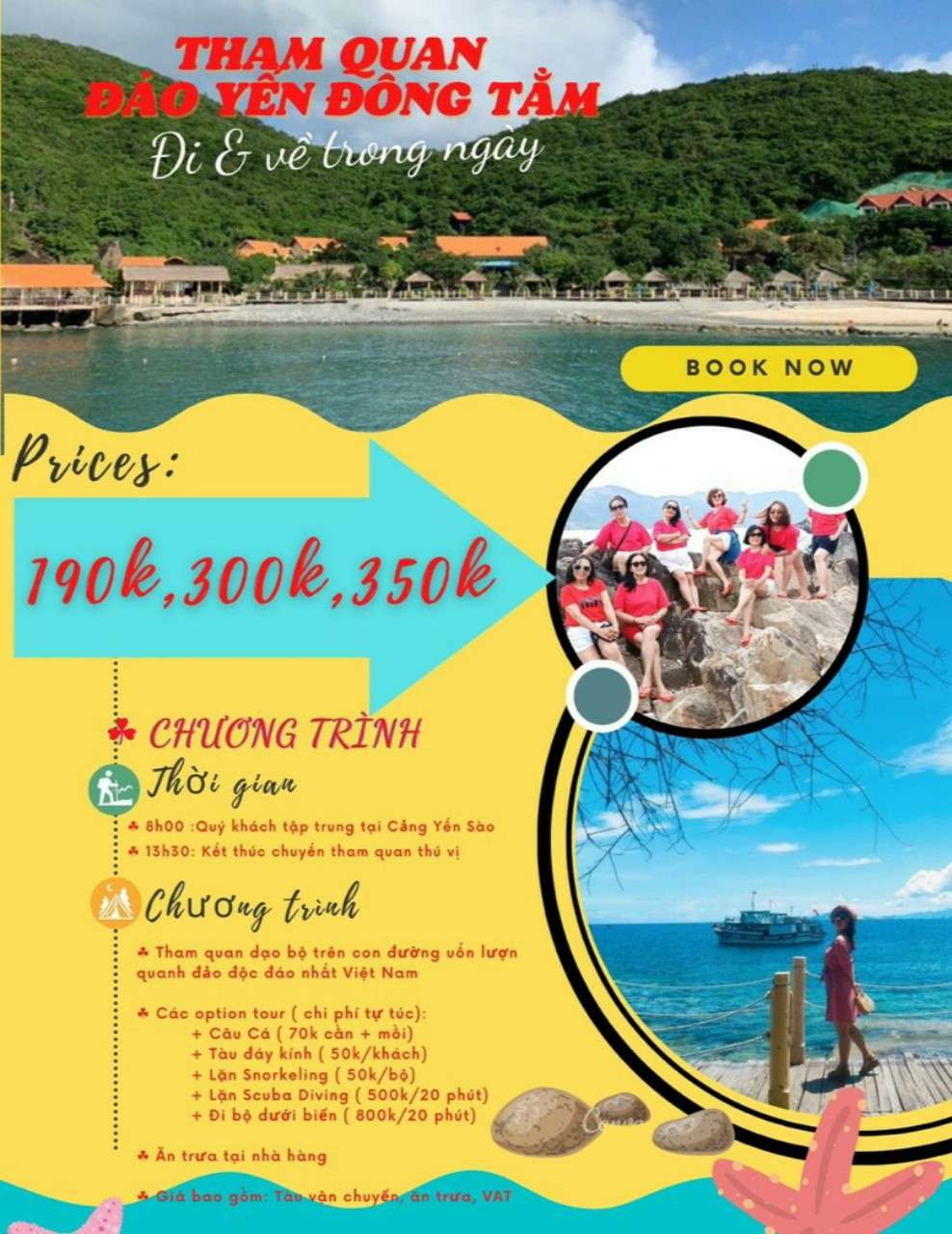 Tour Tham quan Đảo Yến Đông Tằm11