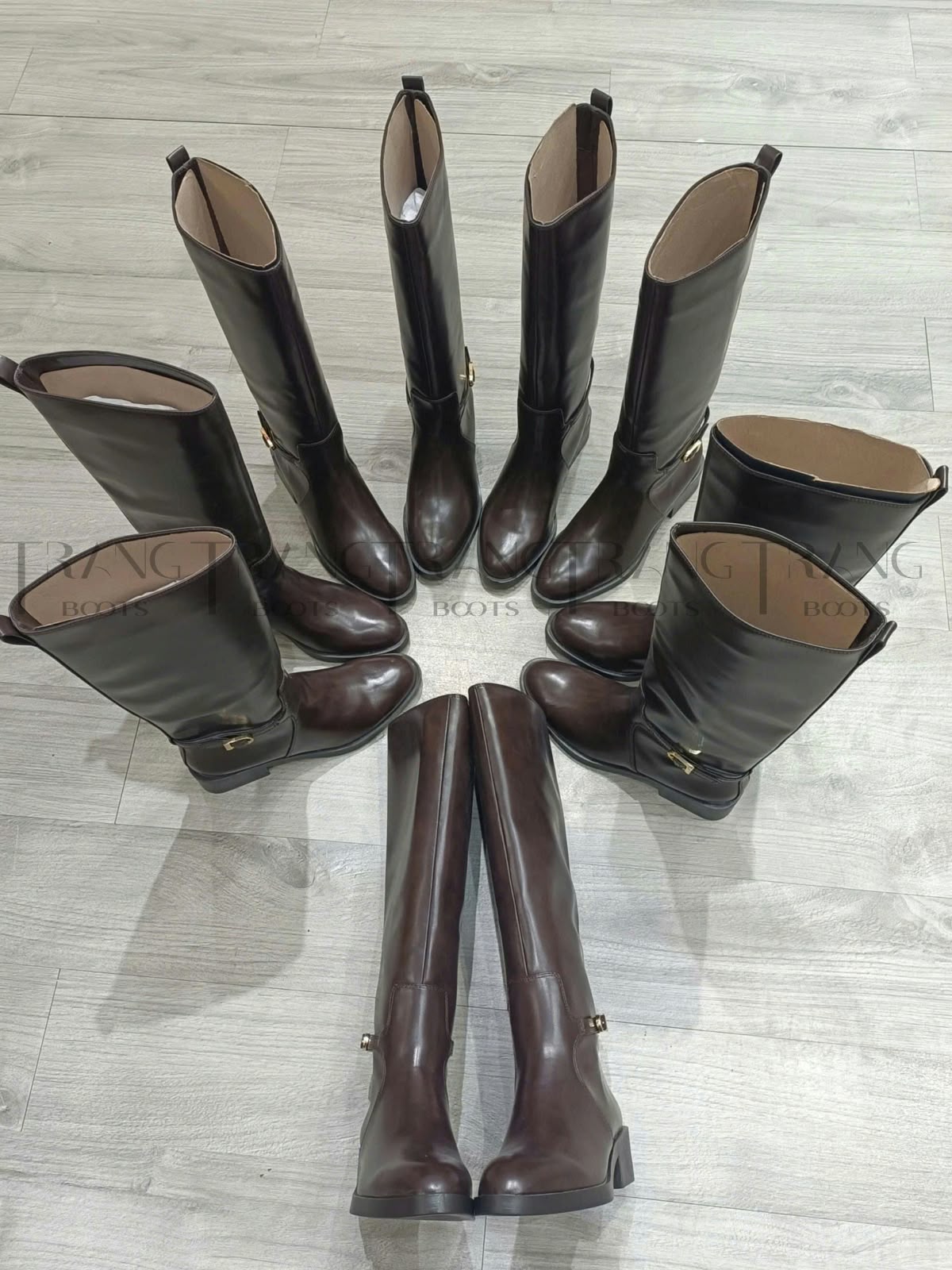 RIDING BOOTS ZARA DARK BROWN ZARA