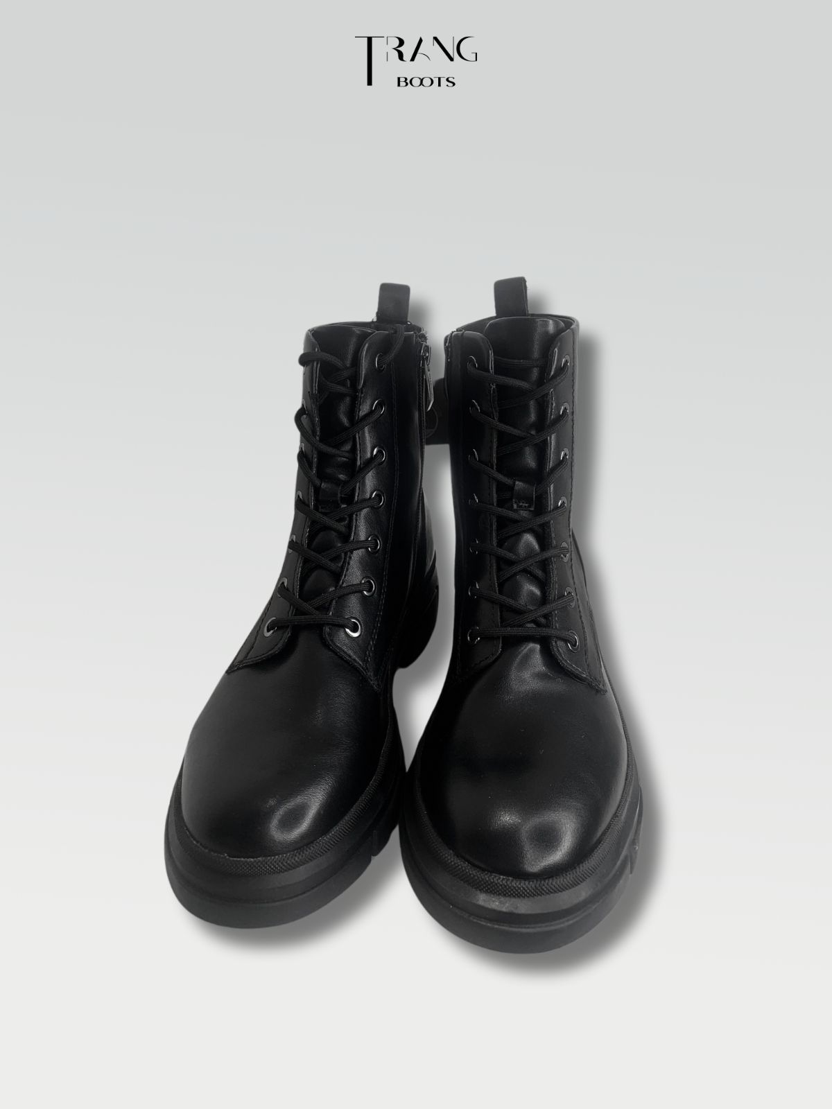 LEATHER BOOTIE BOOTS BLACK - BOOTS BOOTIE MÀU ĐEN DA THẬT