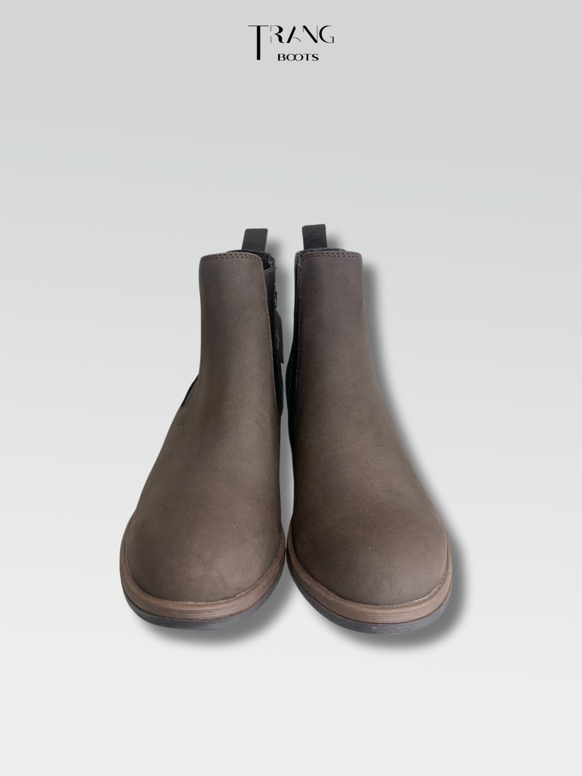 CHELSEA BOOTS BROWN SHRINKAGE ELASTIC - CHELSEA BOOTS MÀU NÂU CHUN CO RÚT