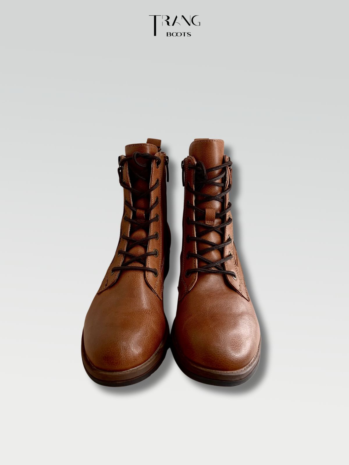 TAMARIS COGNAC COMBAT BOOTS BROWN - BOOTS CHIẾN BINH MÀU NÂU