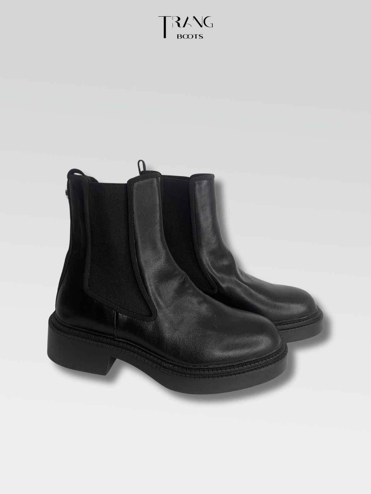 BLACK CHELSEA ZARA - BOOTS CHELSEA MÀU ĐEN ZARA