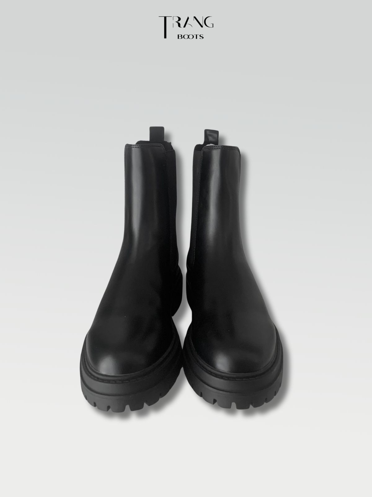 ANINE BING CHELSEA BOOTS LEATHER BLACK - CHELSEA BOOTS DA THẬT MÀU ĐEN CHUN CO RÚT