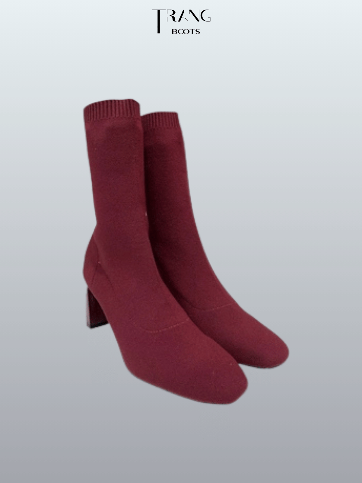 HIGHHEELS BOOTS STRADIVARIUS LEN MŨI VUÔNG GÓT DẸP