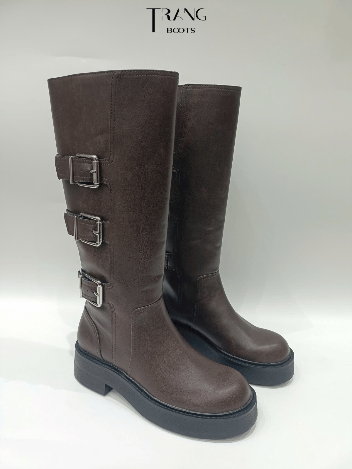 BOOTS ĐẾ BỆT CÓ KHÓA BERSHKA