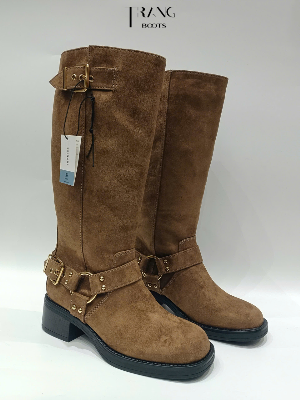BOOTS ĐẾ BỆT DA LỘN LEFTIES