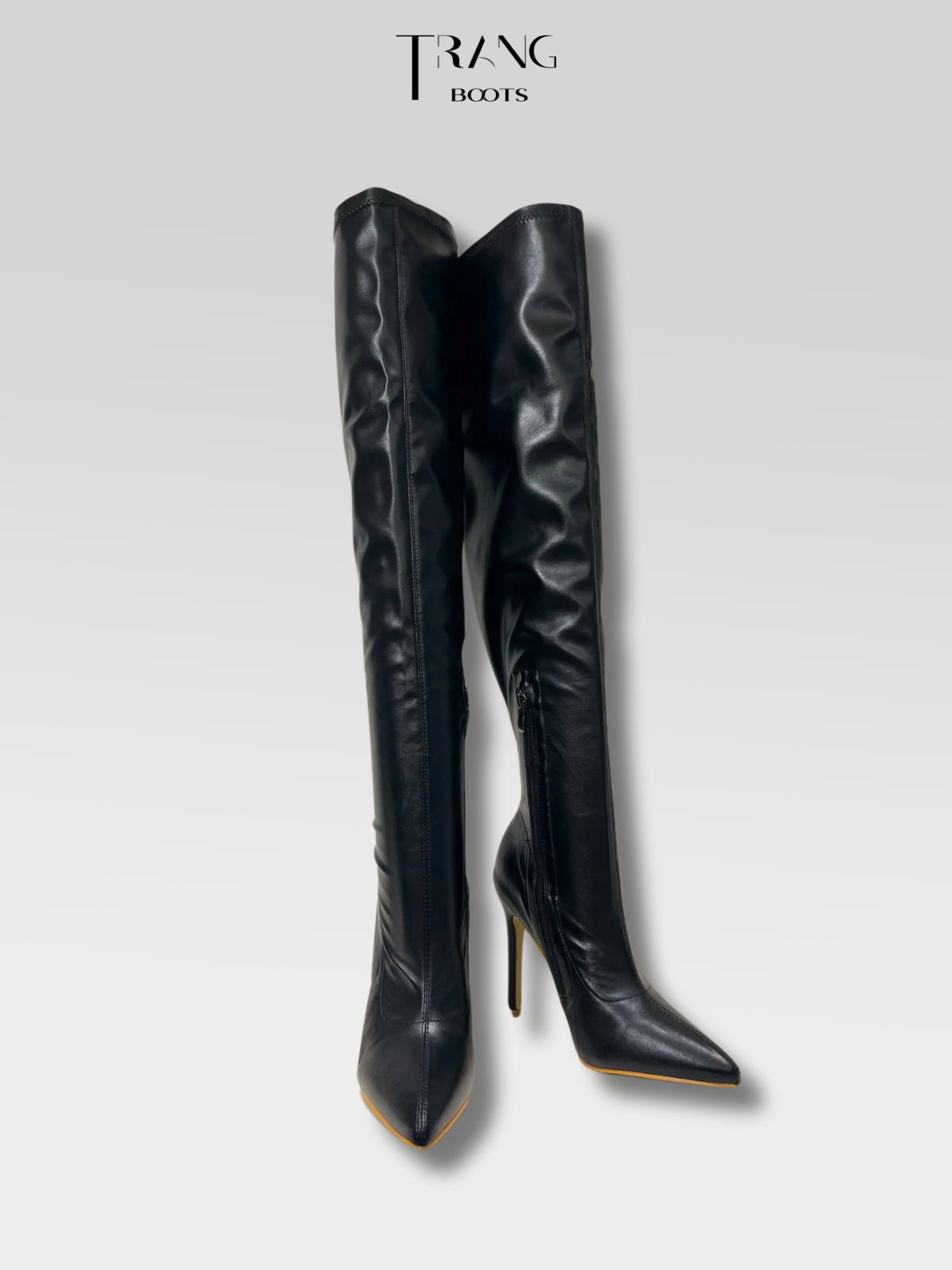 OVER KNEE BOOTS GÓT NHỌN FORM ÔM CHẤT DA CO GIÃN