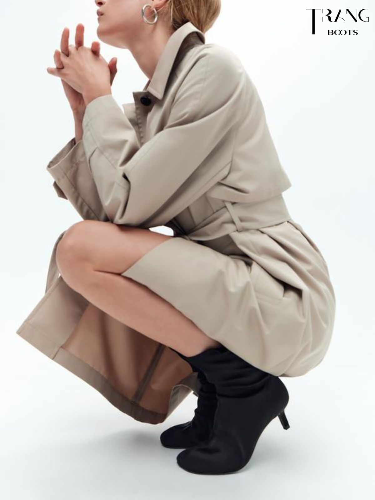 HIGHHEELS BOOTS ZARA GÓT NHỌN MŨI TRÒN