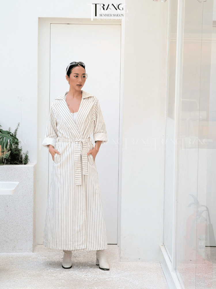 ÁO MANTO JEANS SỌC DECEM