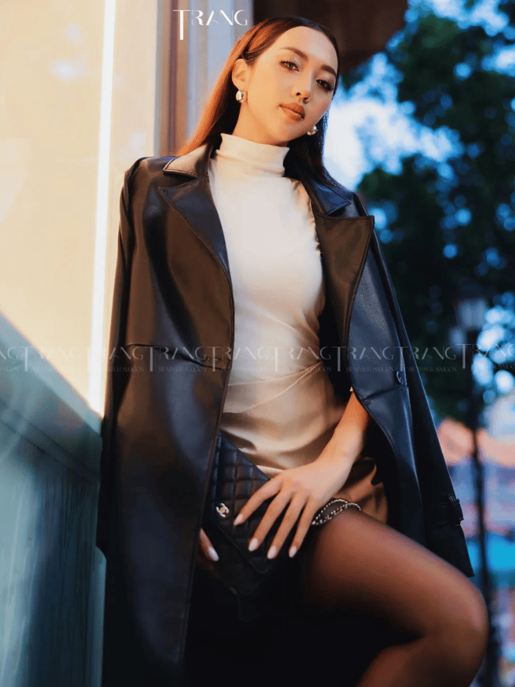 ÁO MANTO DA MÀU ĐEN SEC-M