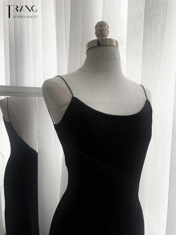 ĐẦM ÔM DÁNG DÀI HAI DÂY HỞ LƯNG