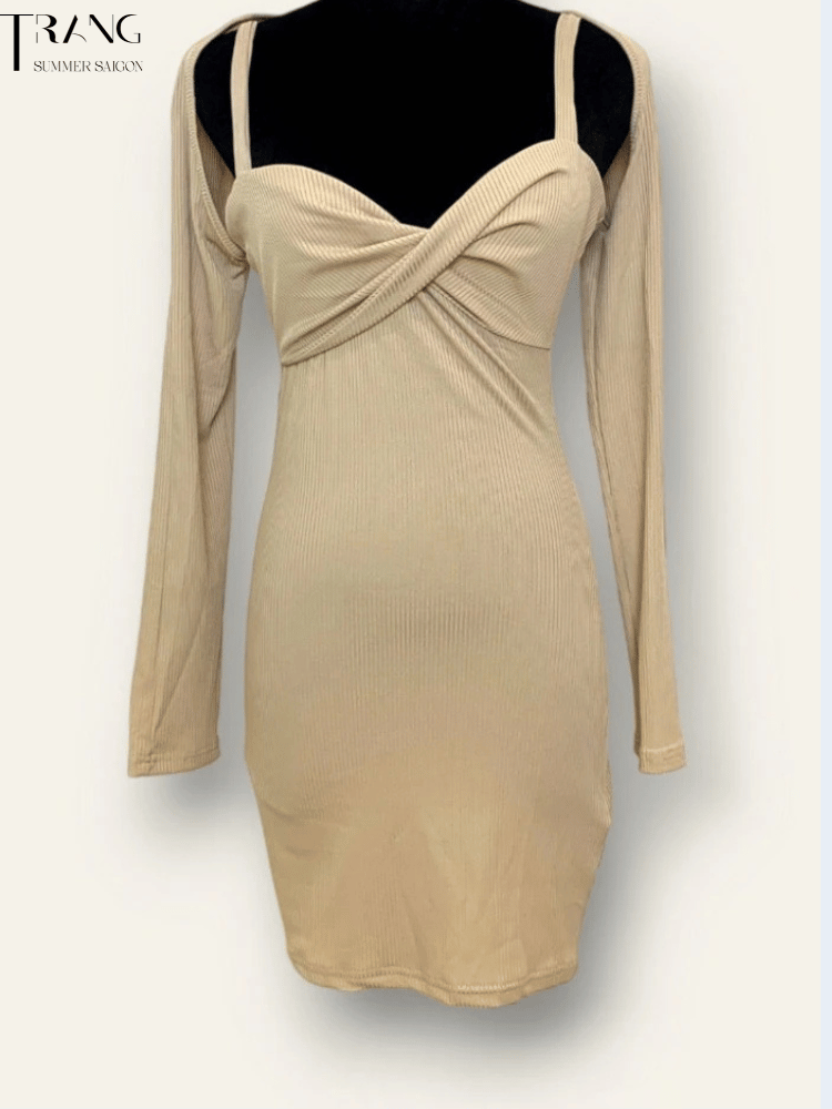 ĐẦM BODY HAI DÂY XOẮN NGỰC