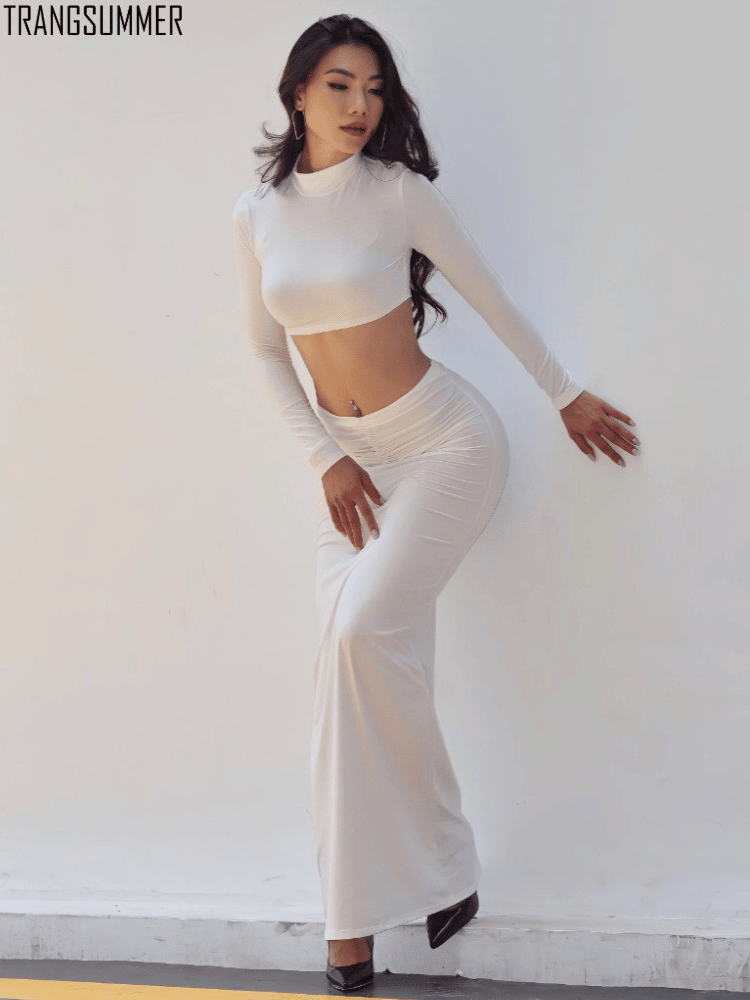 SET VÁY BODY DÀI ÁO CROPTOP