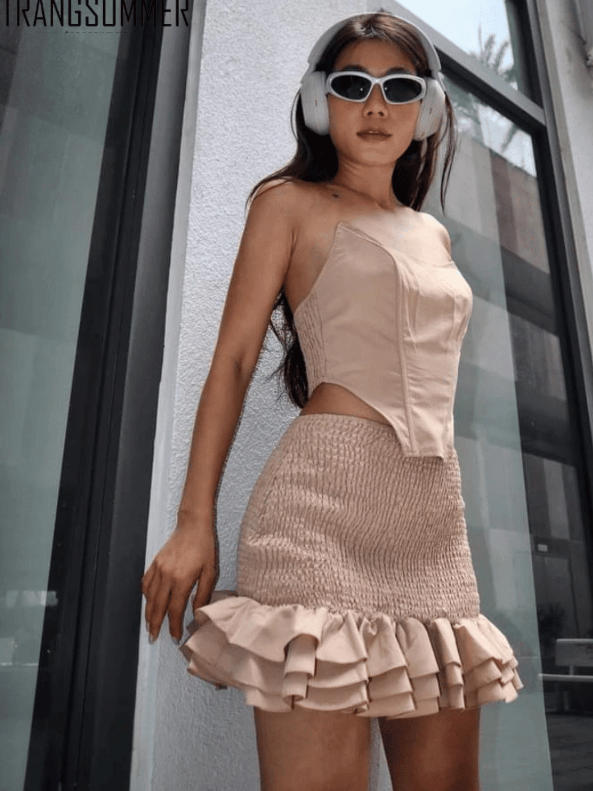 SET VÁY ÁO CORSET VÁY XÒE