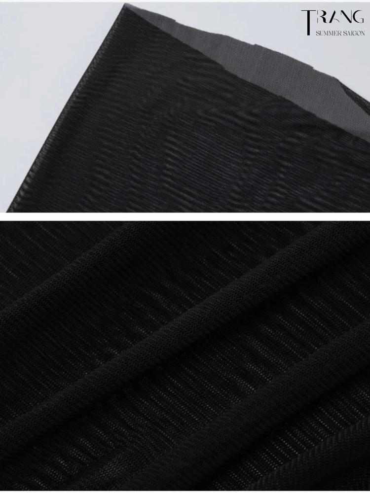 ĐẦM LƯỚI XUYÊN THẤU DÁNG DÀI MÙA HÈ GỢI CẢM