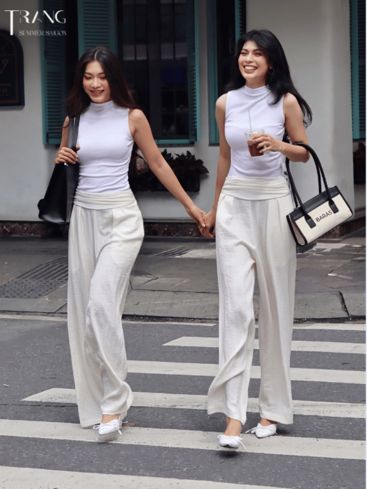 Cloud basic T-shirt - Áo thun trắng không tay