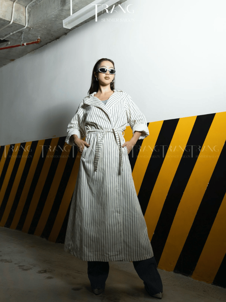 ÁO MANTO JEANS SỌC DECEM