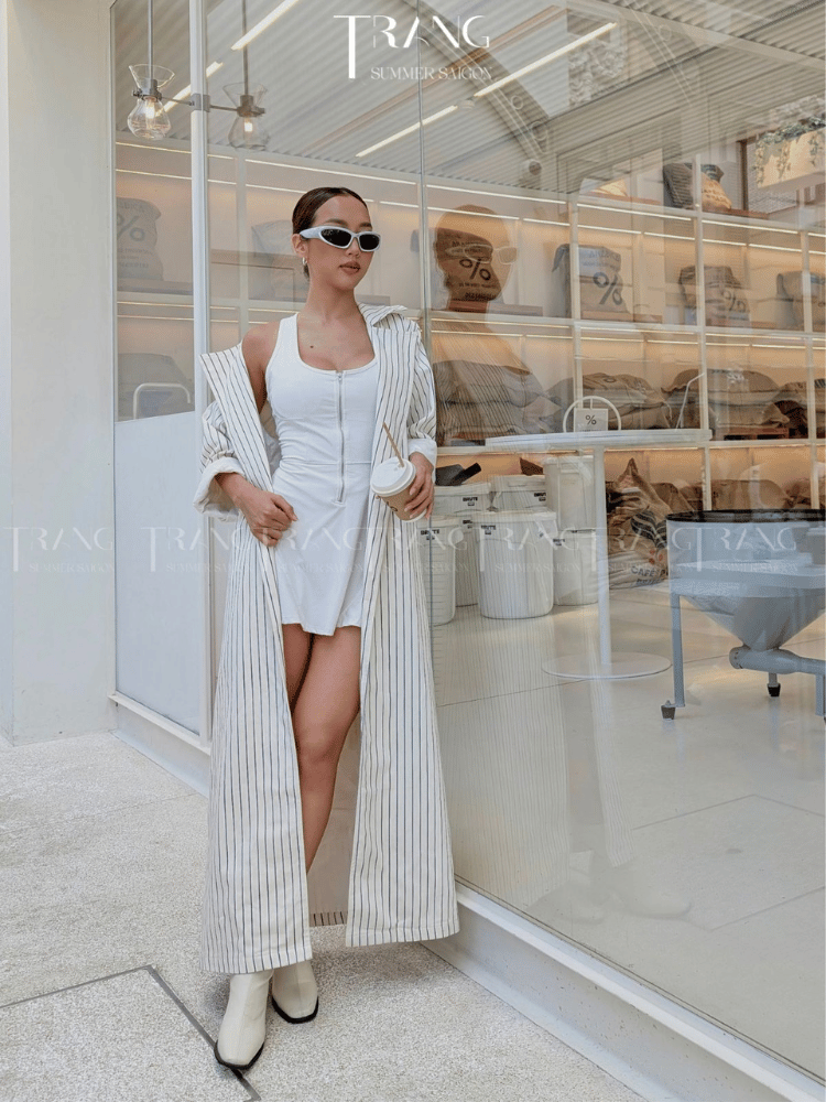 ÁO MANTO JEANS SỌC DECEM