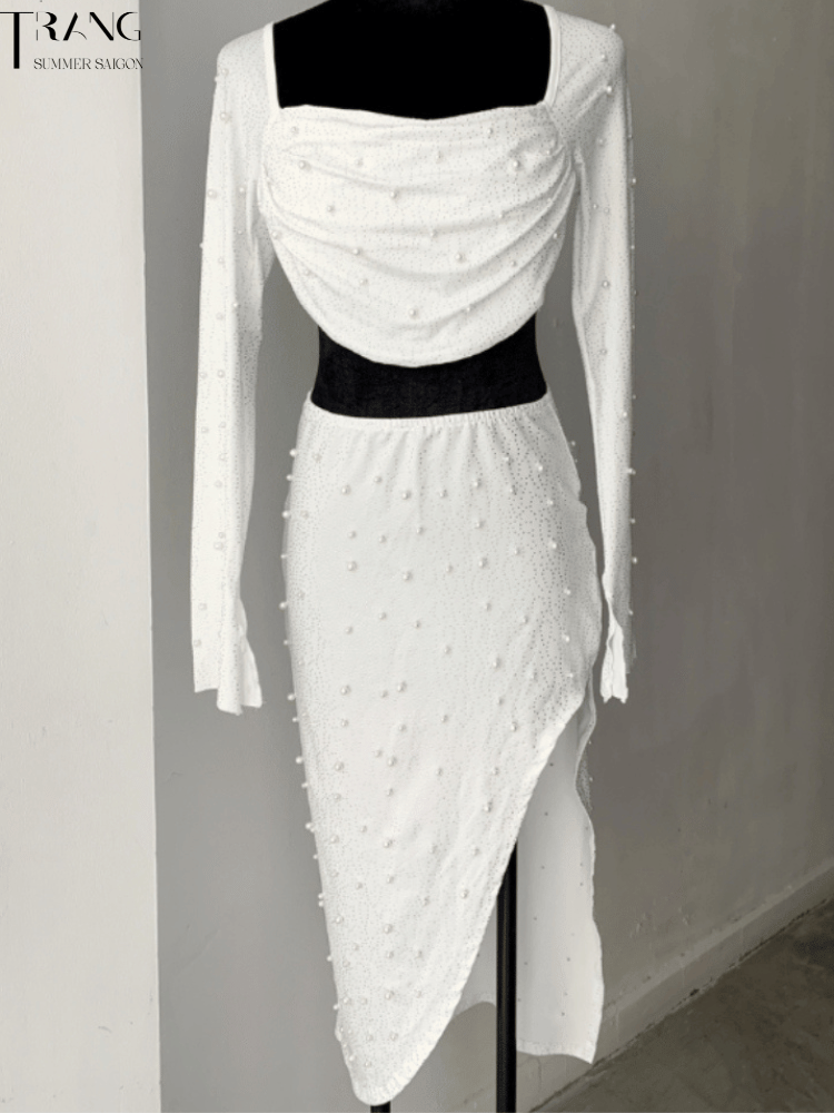 SET VÁY BODY ĐÍNH HỘT DÀI