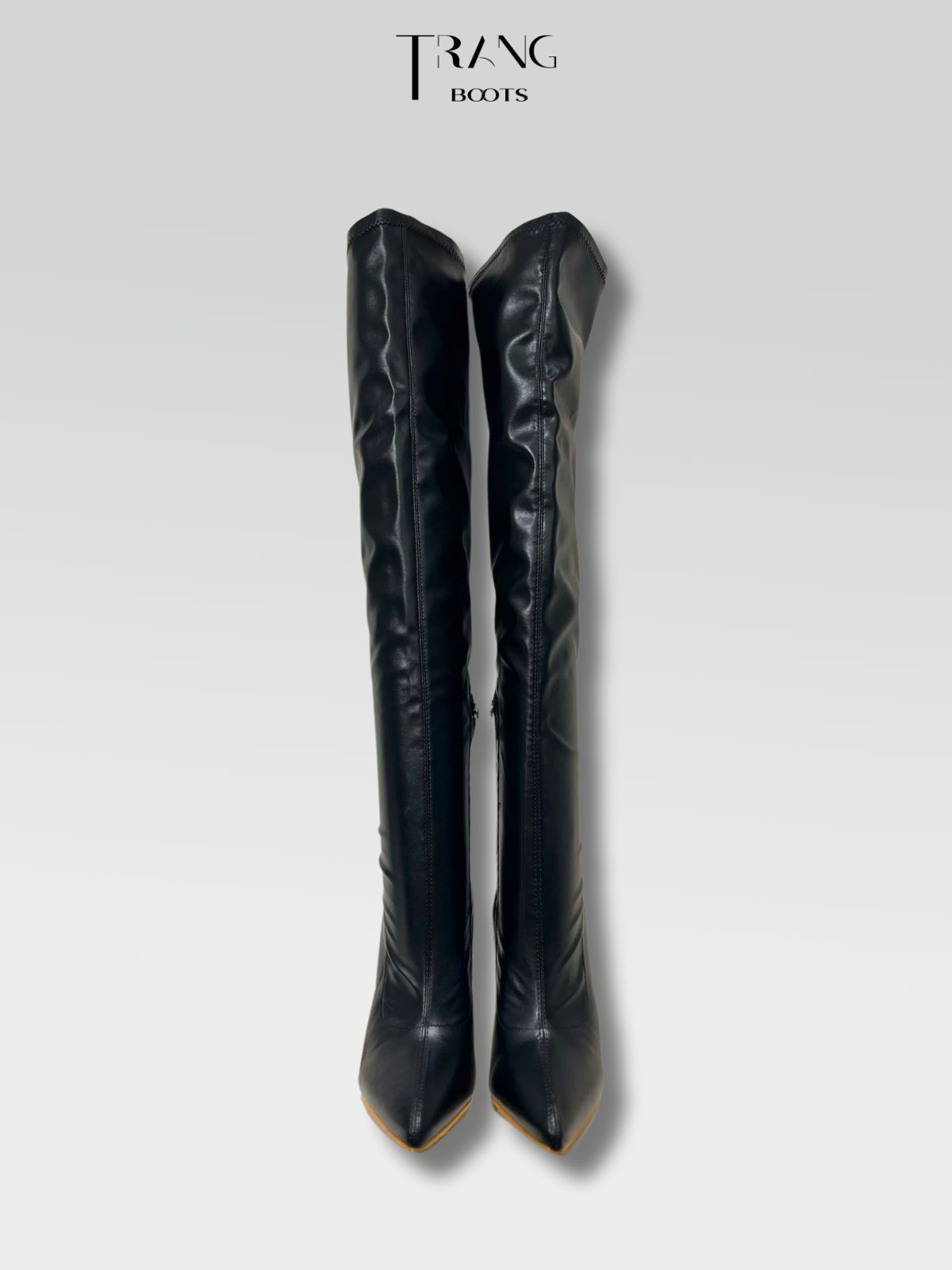 OVER KNEE BOOTS GÓT NHỌN FORM ÔM CHẤT DA CO GIÃN