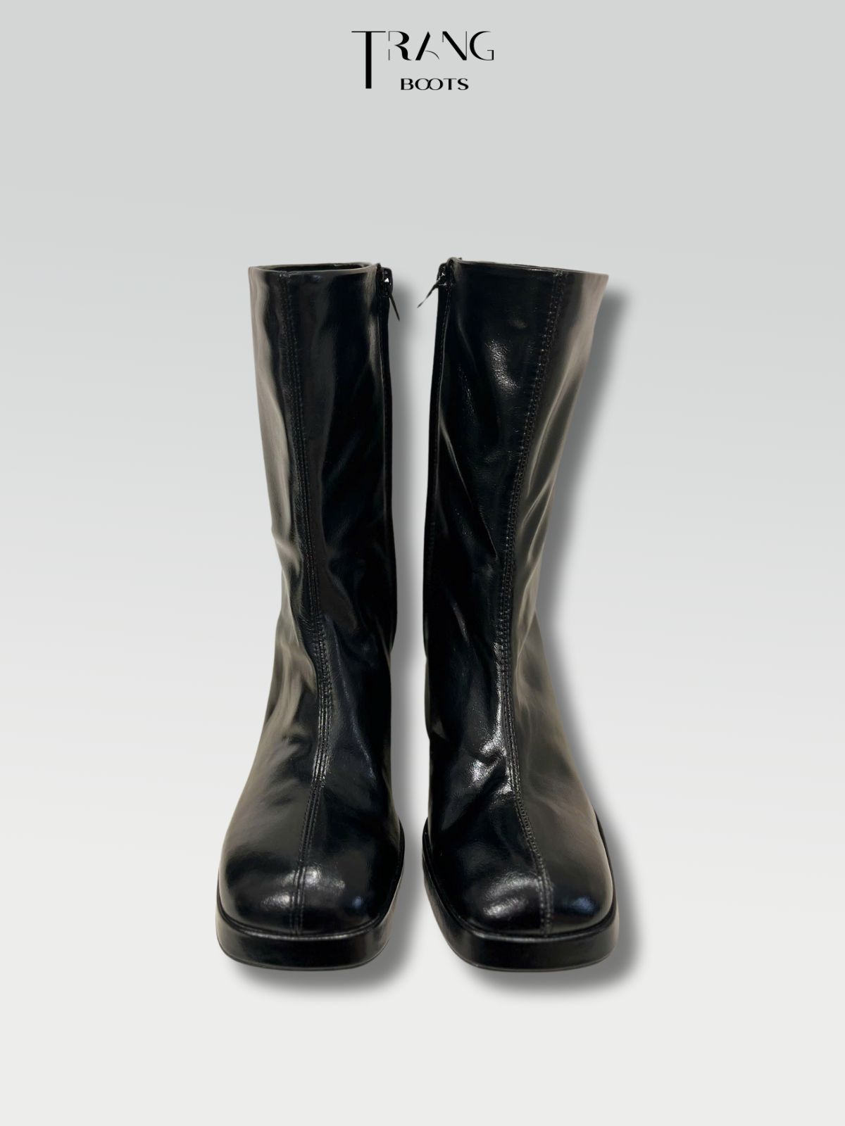 ANKLE BOOTS ZARA CỔ CAO ĐẾ TRỤ