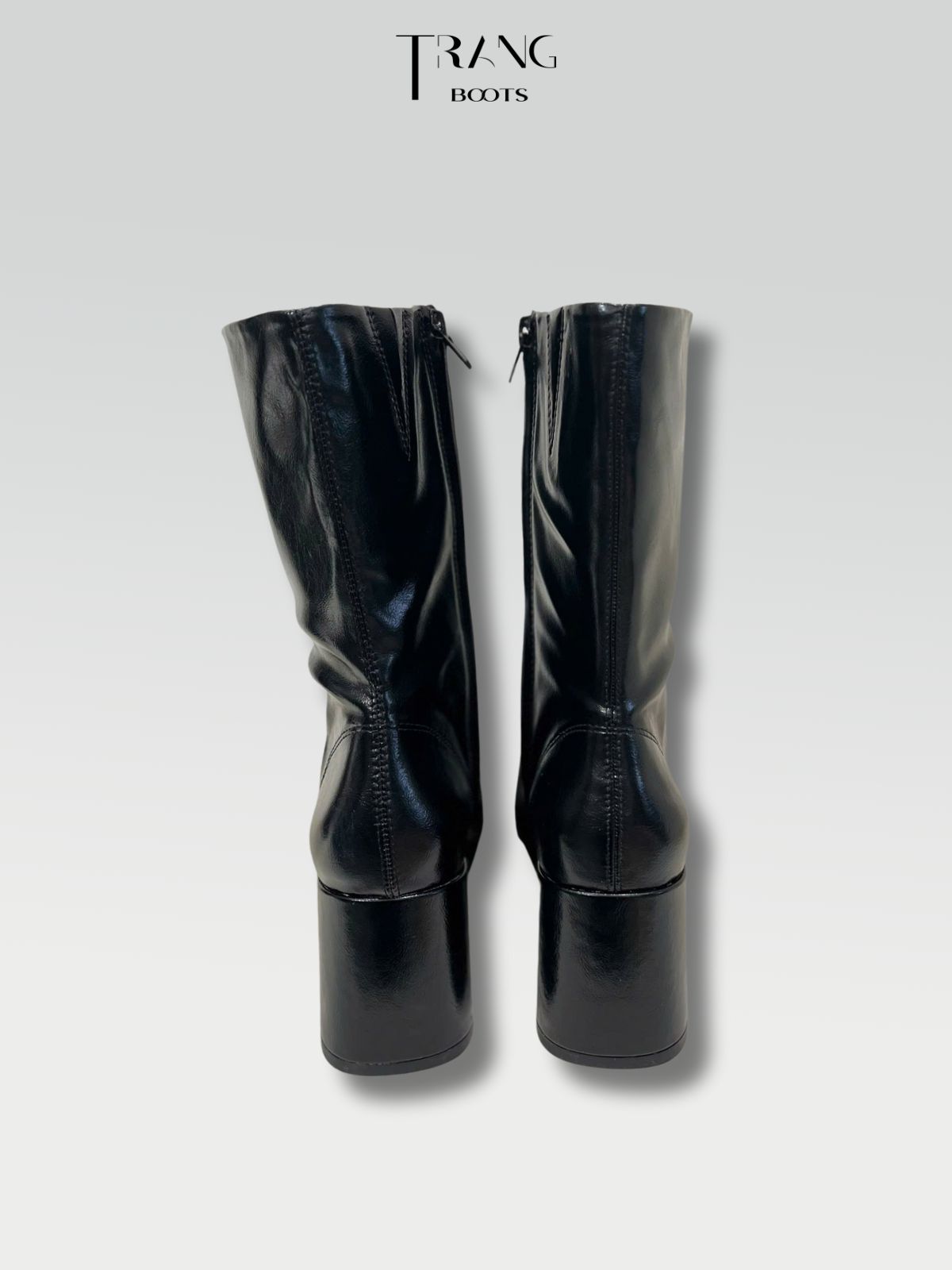 ANKLE BOOTS ZARA CỔ CAO ĐẾ TRỤ