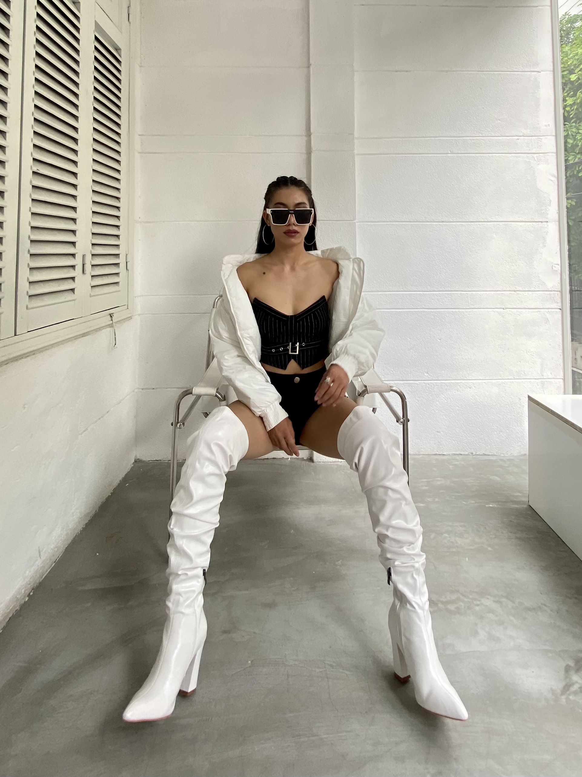OVER KNEE BOOTS GÓT TRỤ PHOM NHÚN