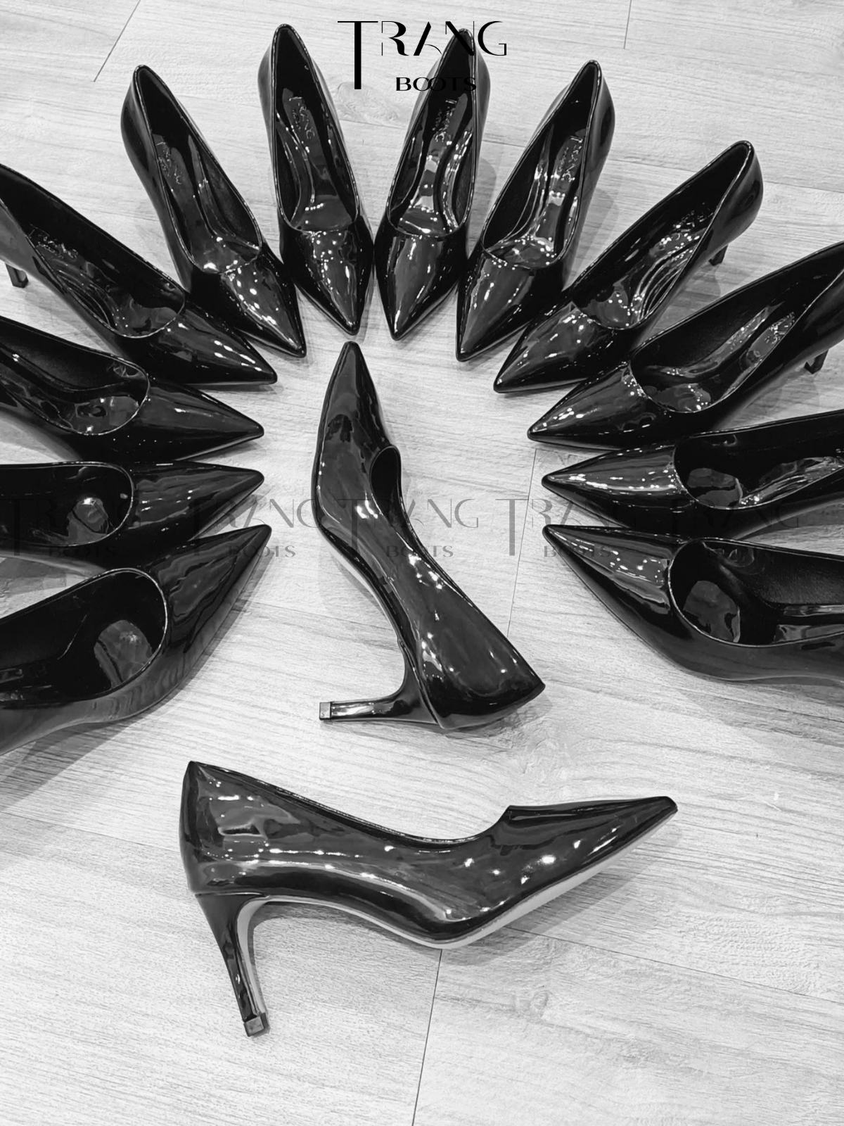 KATE PUMP HIGHHEELS - GIÀY CAO GÓT PUMP KATE - ĐEN 7 - 8CM