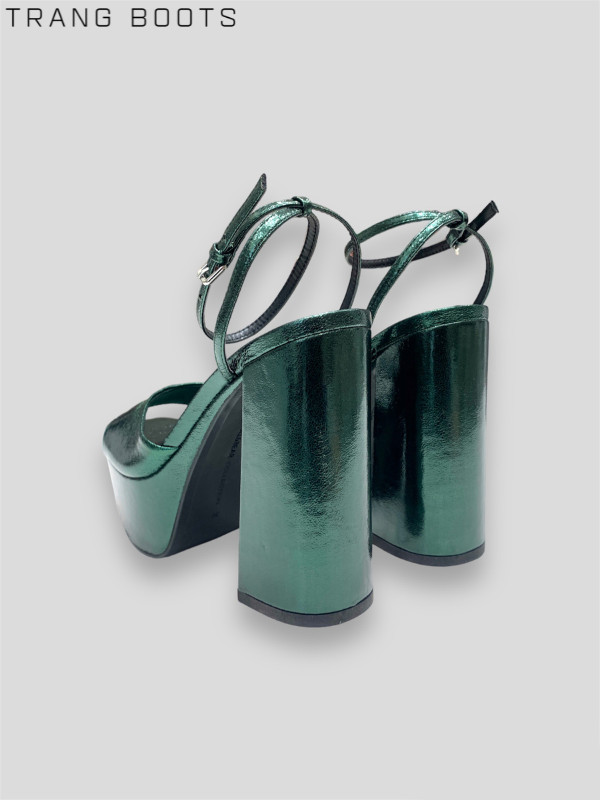 CAO GÓT ĐẾ ĐÚP METALLIC HỞ MŨI PULL & BEAR