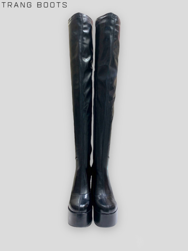 OVER KNEE BOOTS PLATFORM MŨI VUÔNG
