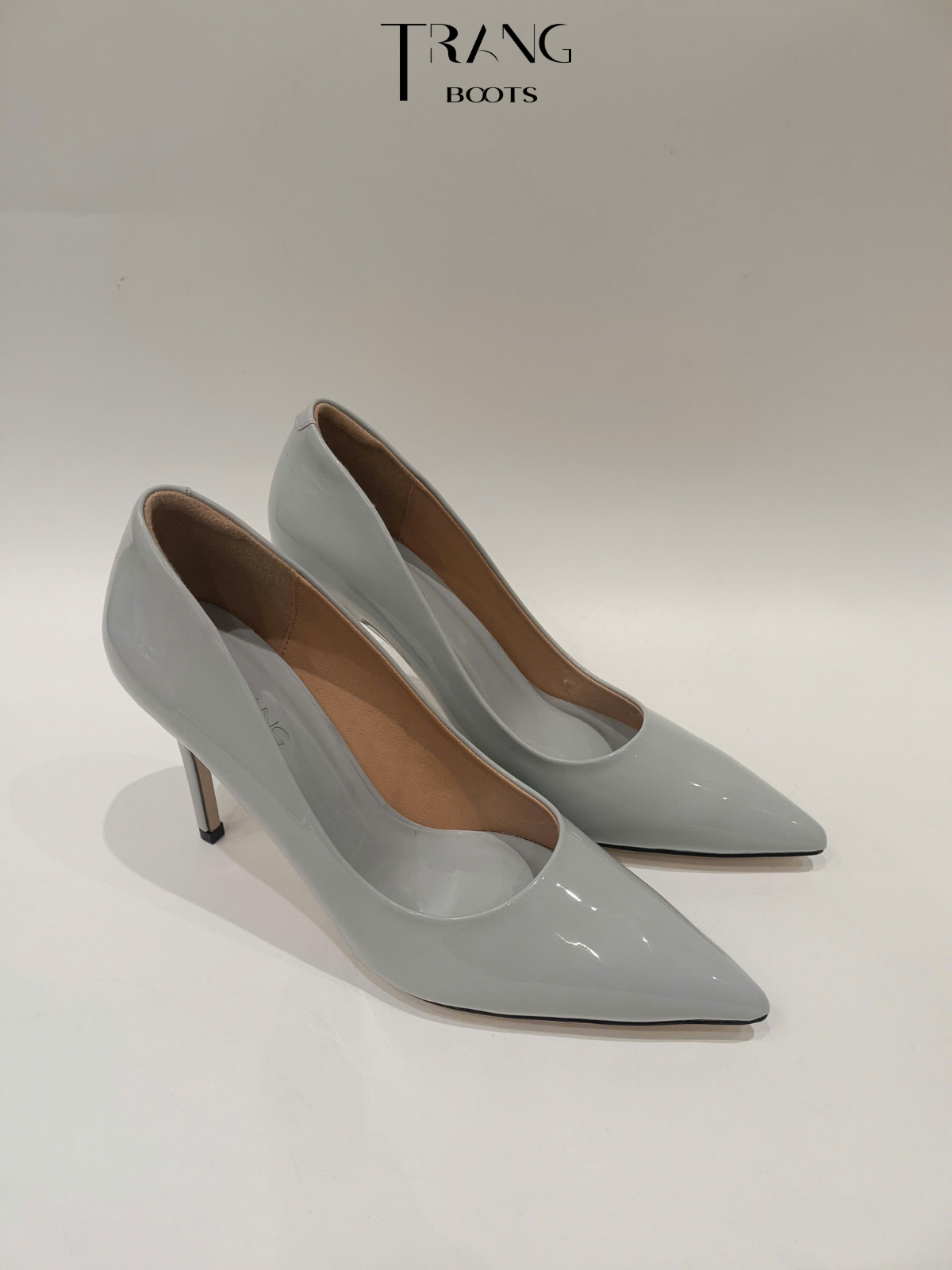 KATE PUMP HIGHHEELS - GIÀY CAO GÓT PUMP KATE - XÁM 9 - 10CM