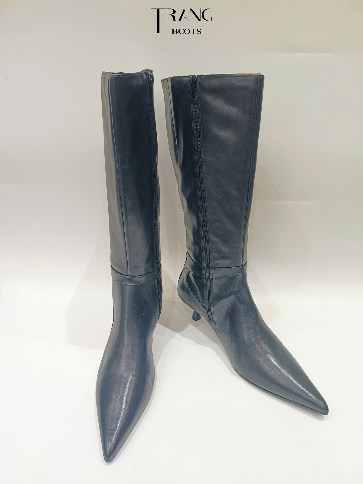 KNEEBOOTS ĐEN VAGABOND MŨI NHỌN