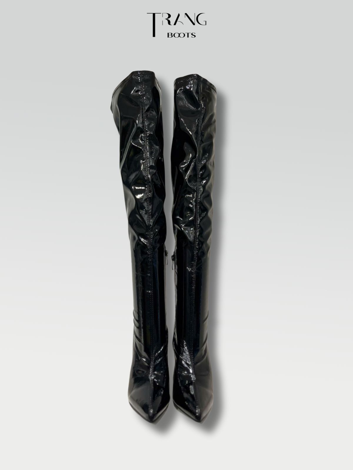 OVER KNEE BOOTS GÓT NHỌN FORM ÔM DA BÓNG