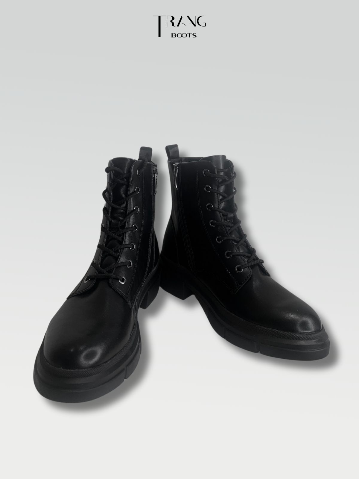 LEATHER BOOTIE BOOTS BLACK - BOOTS BOOTIE MÀU ĐEN DA THẬT