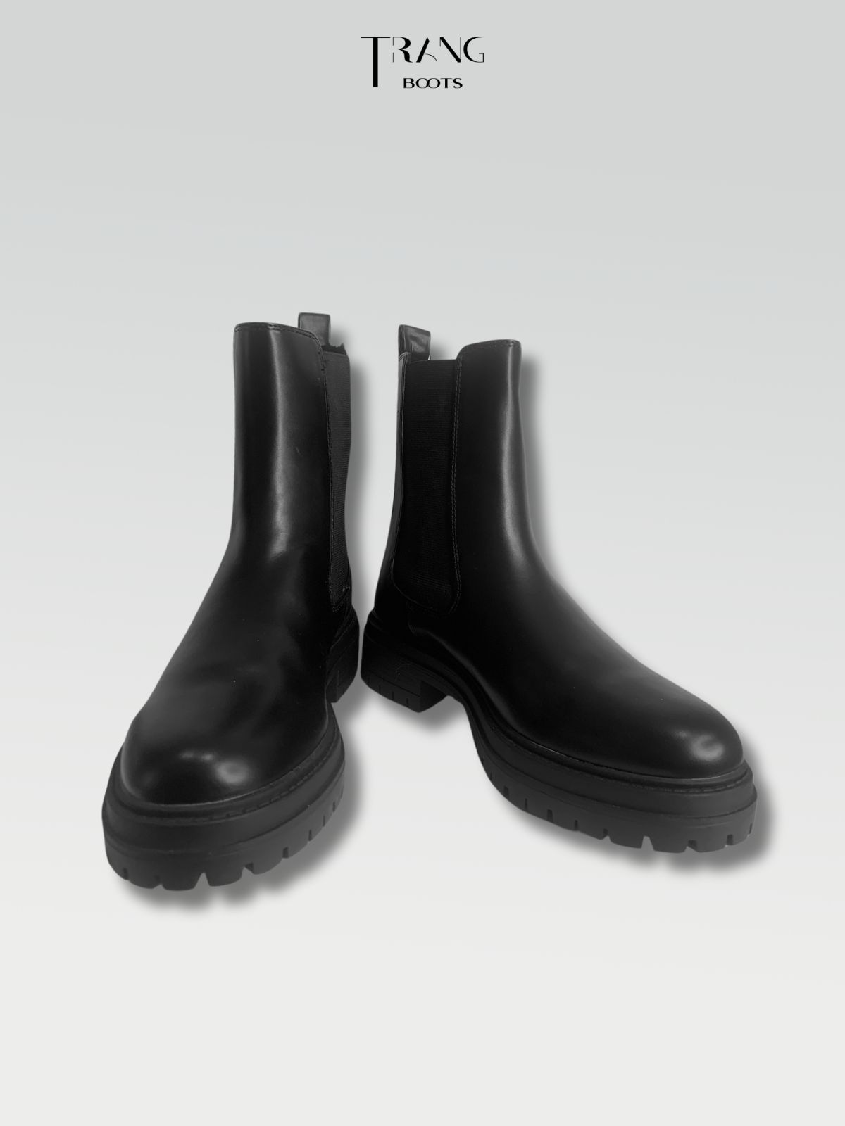 ANINE BING CHELSEA BOOTS LEATHER BLACK - CHELSEA BOOTS DA THẬT MÀU ĐEN CHUN CO RÚT