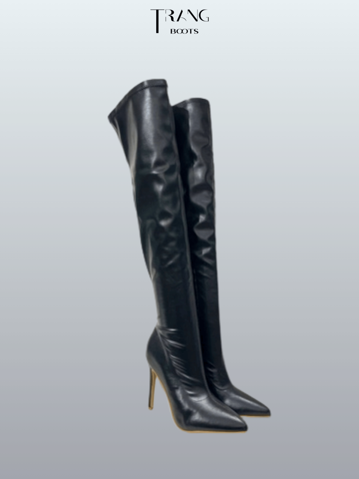 OVER KNEE BOOTS GÓT NHỌN FORM ÔM CHẤT DA CO GIÃN