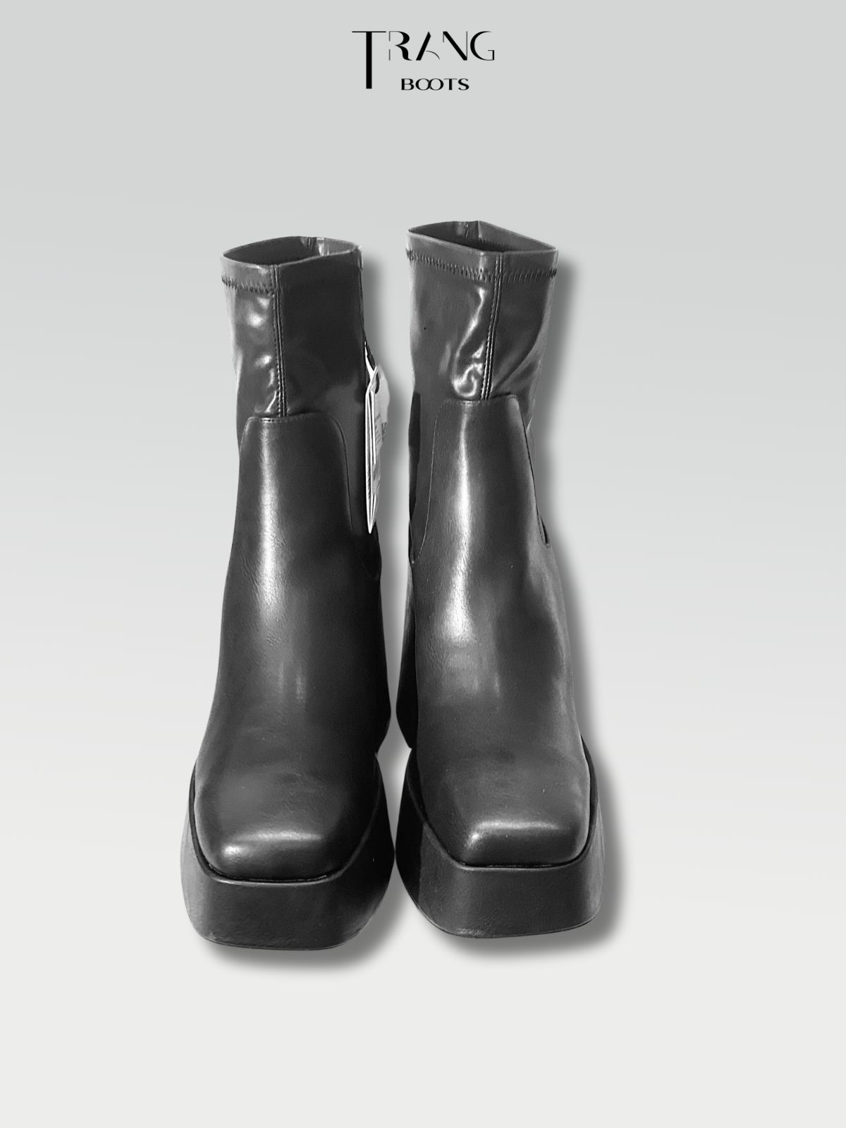 PLATFORM ANKLE BOOTS PULL&BEAR ĐẾ ĐÚP