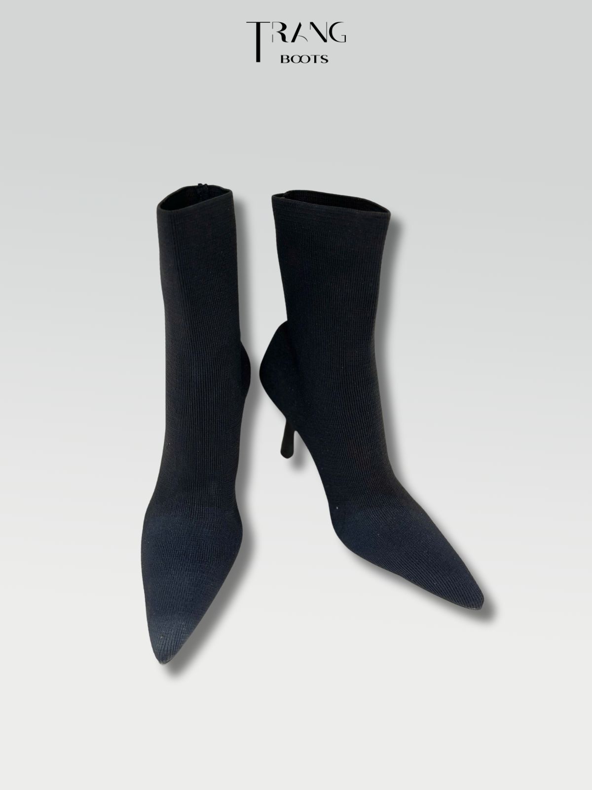 SOCK BOOTS GÓT NHỌN MÀU ĐEN