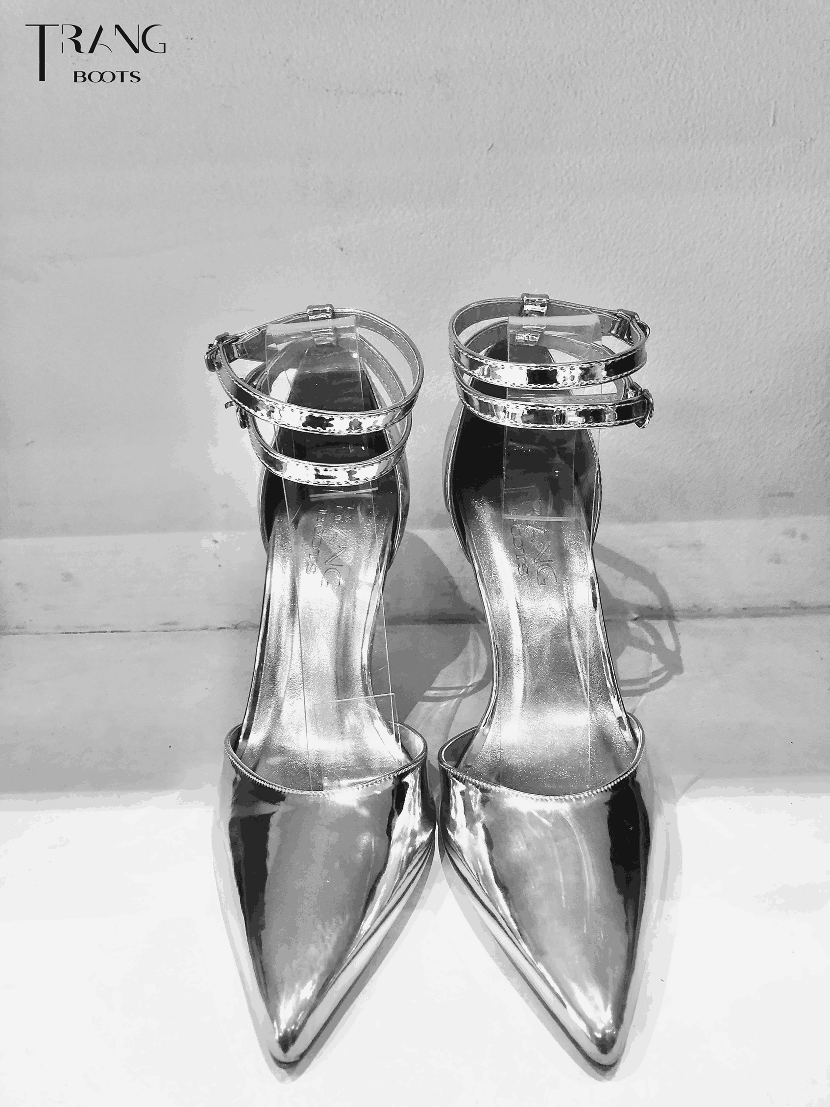 GIÀY CAO GÓT MŨI NHỌN QUEEN PHIÊN BẢN 2.0 BẠC