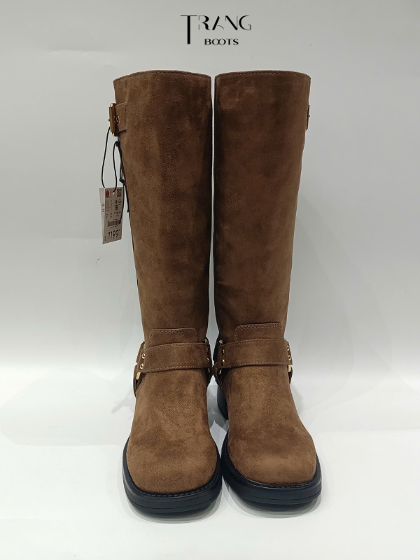 BOOTS ĐẾ BỆT DA LỘN LEFTIES