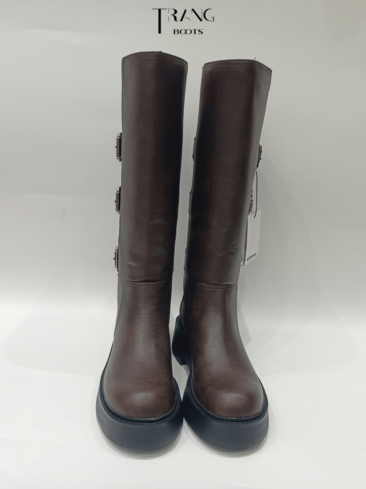 BOOTS ĐẾ BỆT CÓ KHÓA BERSHKA