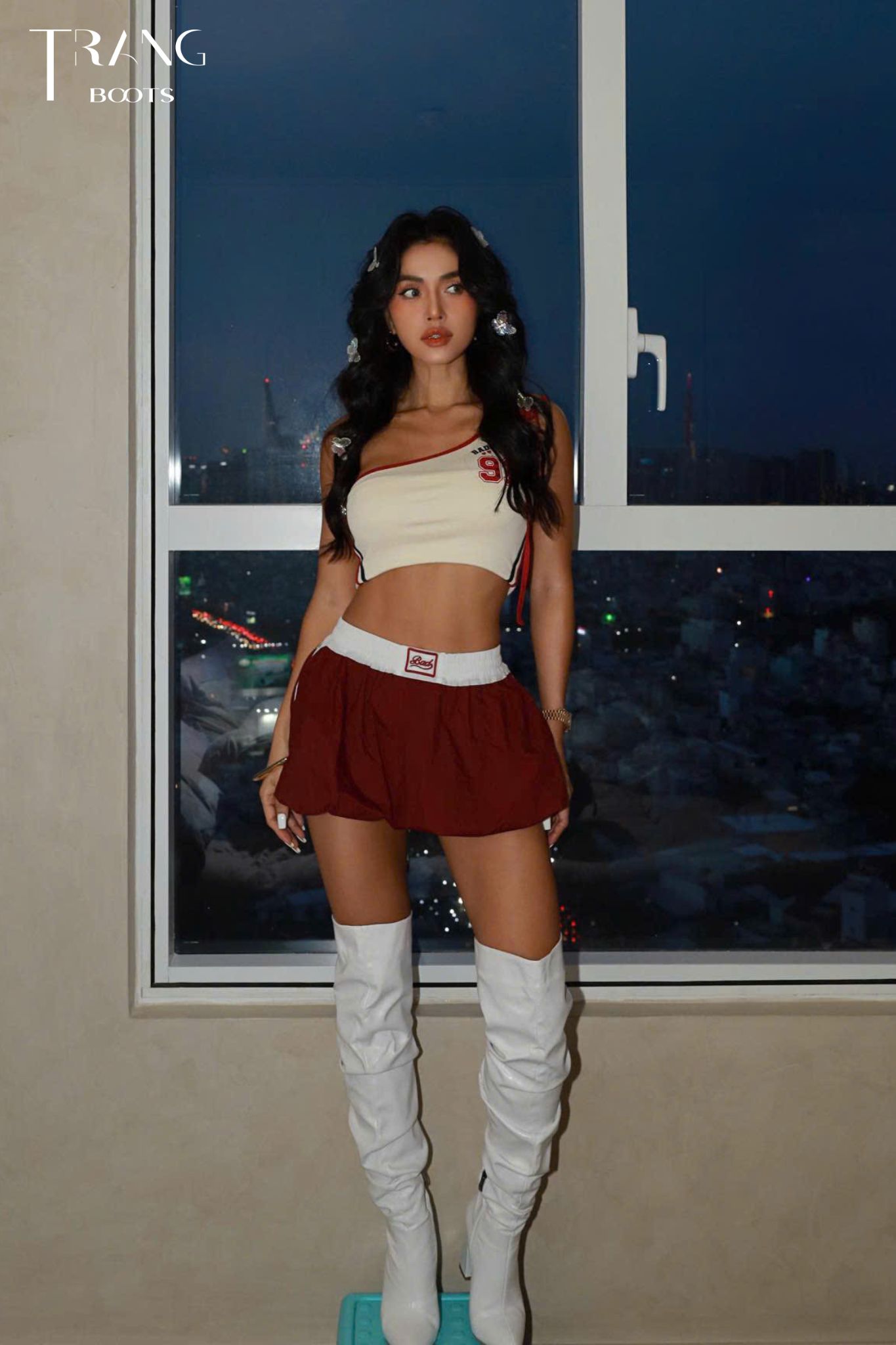 OVER KNEE BOOTS GÓT TRỤ PHOM NHÚN