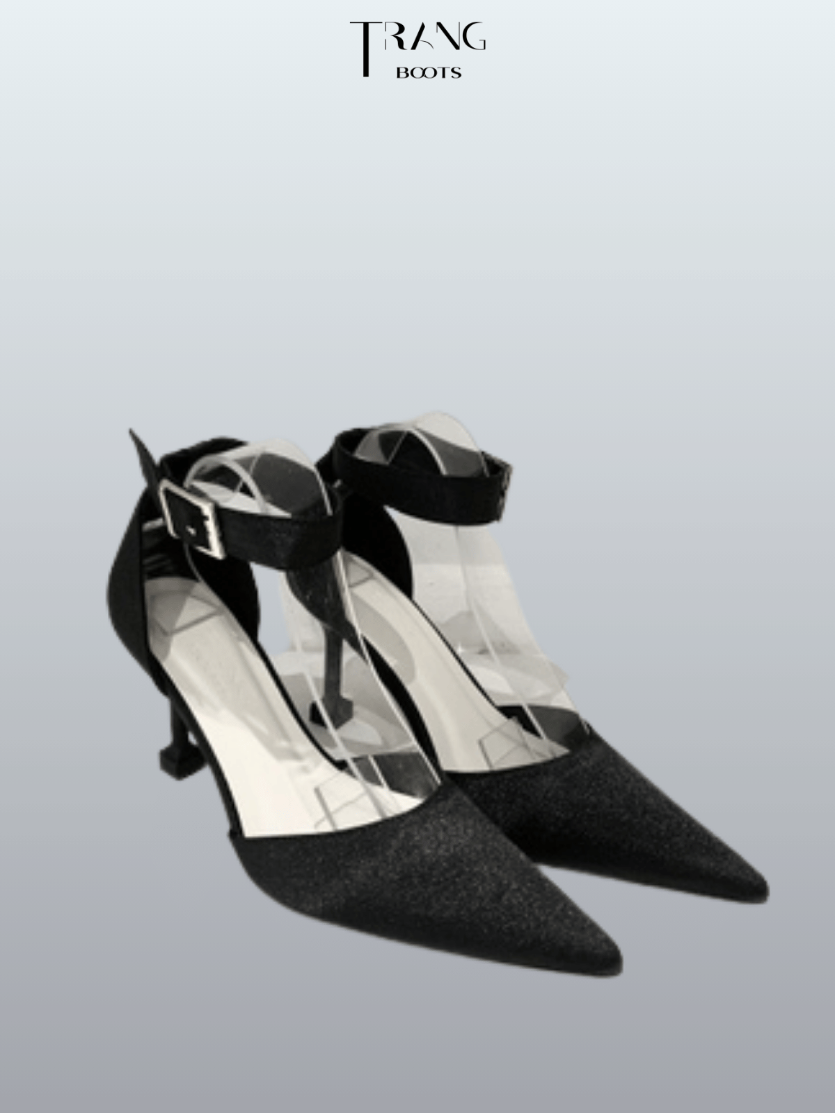 LISA HIGH-HEELS - GIÀY CAO GÓT MŨI NHỌN LỤA SATIN LISA ĐEN