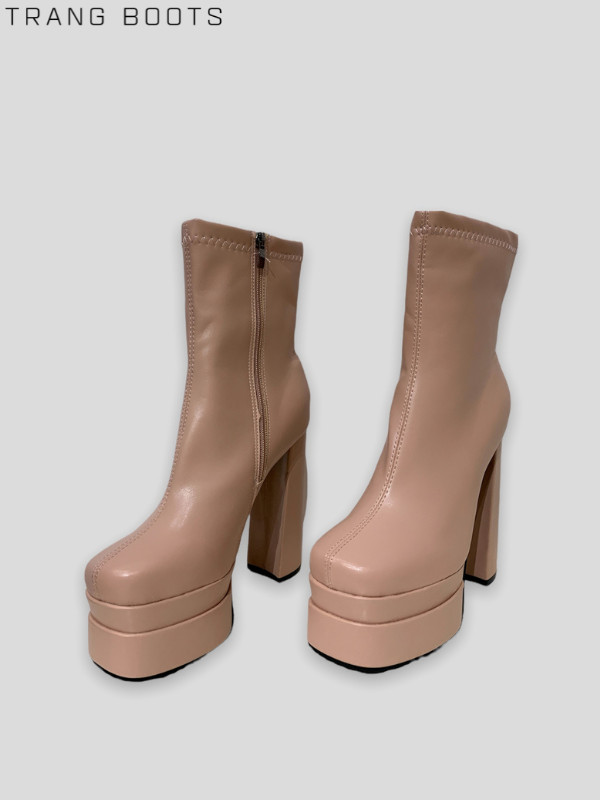 PLATFORM BOOTS MŨI VUÔNG ĐẾ ĐÚP BASIC