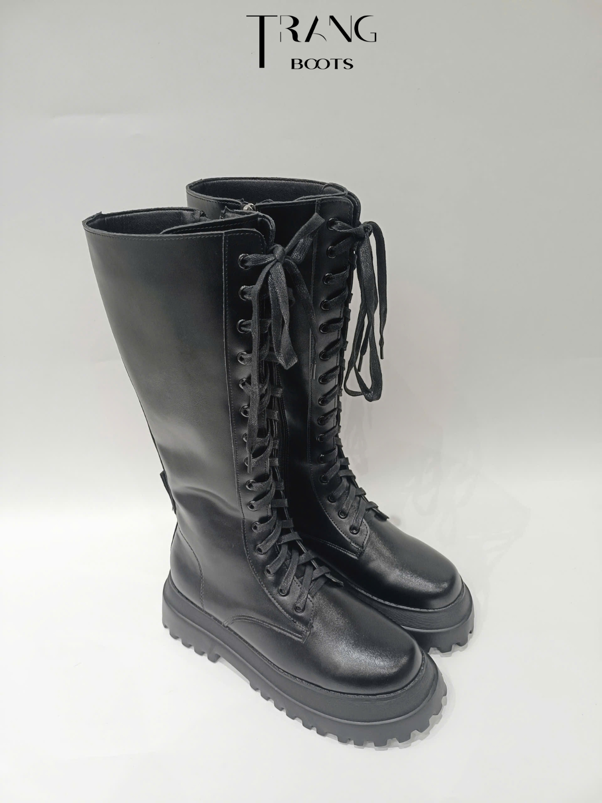 BOOTS GỐI THẮT DÂY CHIẾN BINH KIỂU DÁNG COMBAT BOOTS