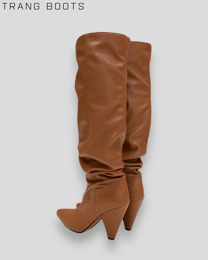 KNEE BOOTS PHOM NHÚN GÓT TÙ