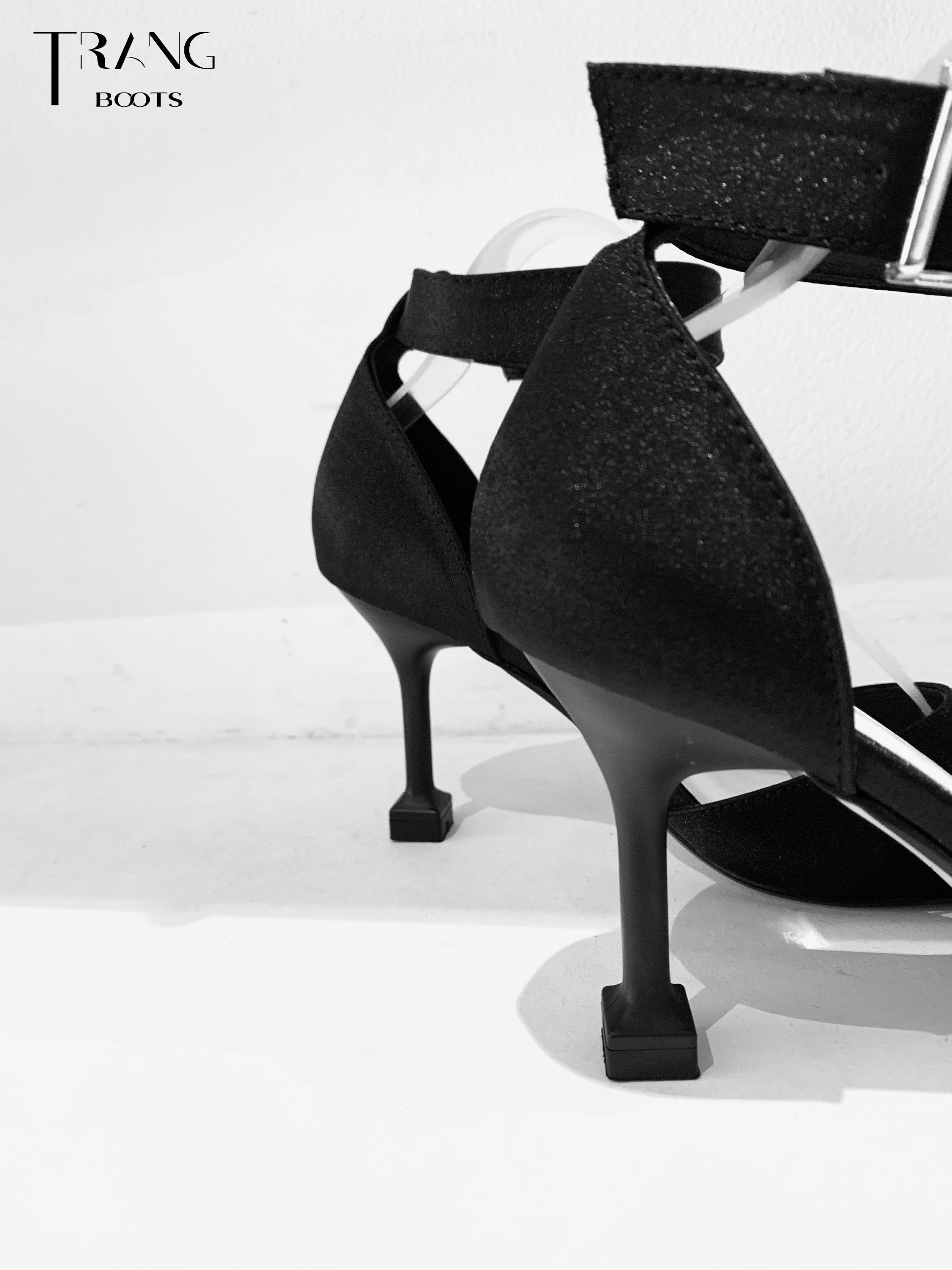 LISA HIGH-HEELS - GIÀY CAO GÓT MŨI NHỌN LỤA SATIN LISA ĐEN